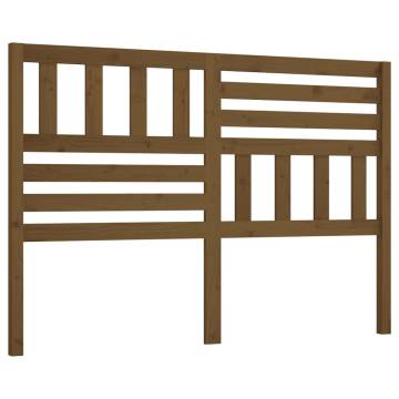 Bed Headboard Honey Brown 141x4x100 cm Solid Wood Pine