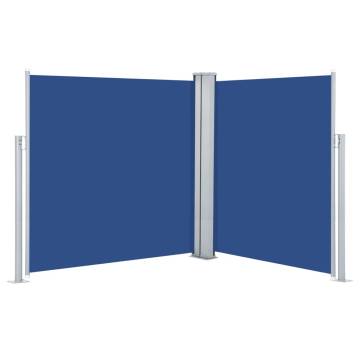 Retractable Side Awning Blue 160x600 cm