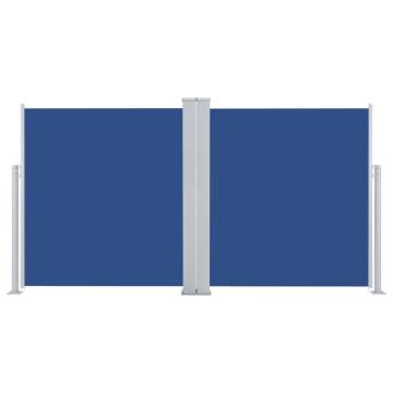 Retractable Side Awning Blue 160x600 cm