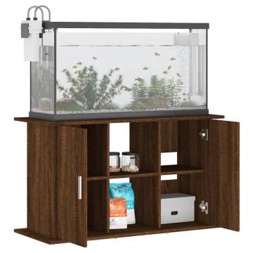 Aquarium Stand Brown Oak 101x41x58 cm Engineered Wood