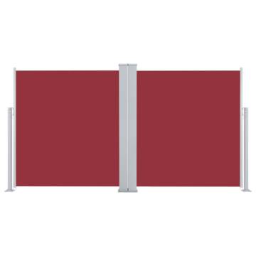 Retractable Side Awning Red 140x600 cm