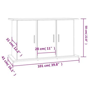 Aquarium Stand Grey Sonoma 101x41x58 cm Engineered Wood