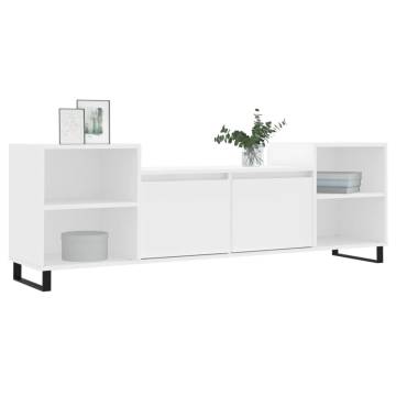 TV Cabinet White 160x35x55 cm Engineered Wood