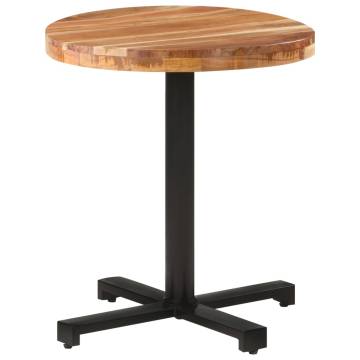 Bistro Table Round Ø70x75 cm Solid Acacia Wood