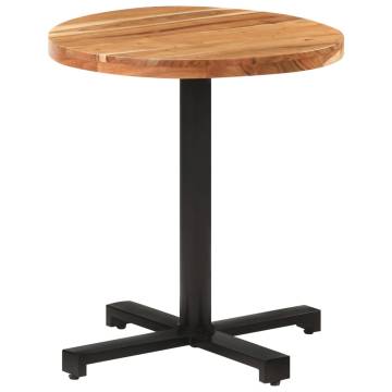 Bistro Table Round Ø70x75 cm Solid Acacia Wood