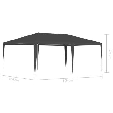 Professional Party Tent 4x6 m Anthracite 90 g/m²