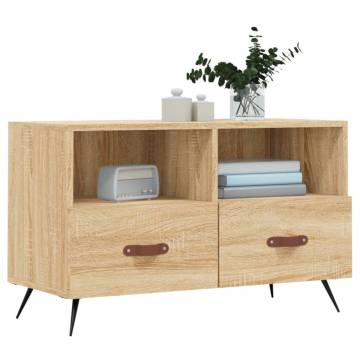 TV Cabinet Sonoma Oak 80x36x50 cm Engineered Wood