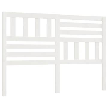 Bed Headboard White 166x4x100 cm Solid Wood Pine