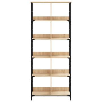 Bookshelf Sonoma Oak 78.5x33x188.5 cm Engineered Wood