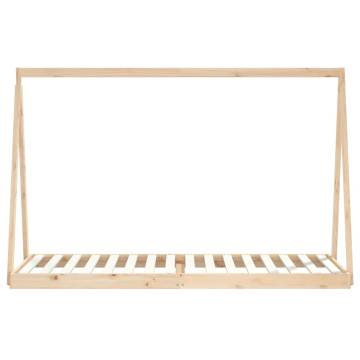 Kids Bed Frame 80x200 cm Solid Wood Pine