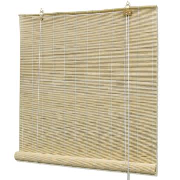 Roller Blind Bamboo 80x220 cm Natural