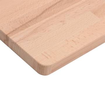 Table Top 40x40x2.5 cm Square Solid Wood Beech