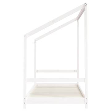 Kids Bed Frame White 90x200 cm Solid Wood Pine