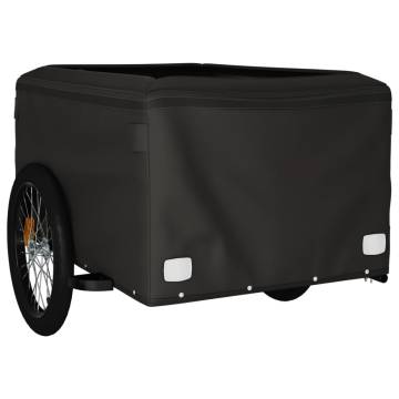 Bike Trailer Black and Green 45 kg Iron