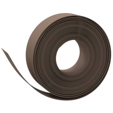 Garden Edgings 2 pcs Brown 10 m 15 cm Polyethylene