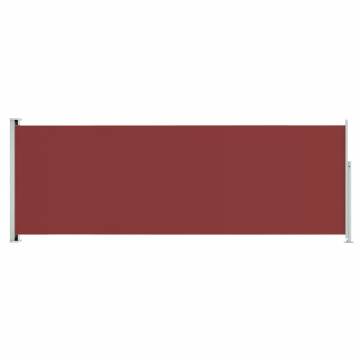 Patio Retractable Side Awning 220x600 cm Red