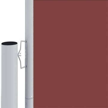 Retractable Side Awning Brown 200x1200 cm