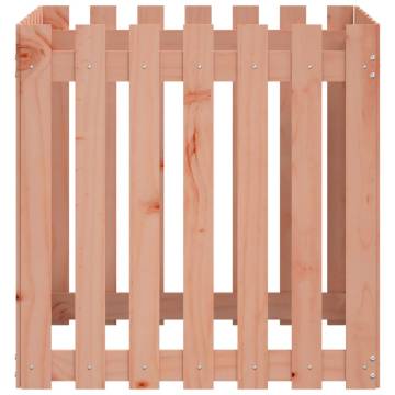 Garden Planter with Fence Design 70x70x70 cm Solid Wood Douglas