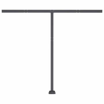 Freestanding Manual Retractable Awning 300x250 cm Anthracite