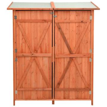 Garden Tool Shed 136x75x160 cm Solid Firwood