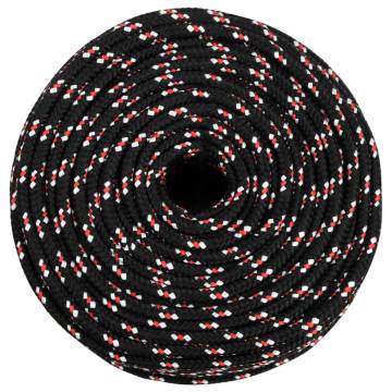 Boat Rope Black 8 mm 25 m Polypropylene