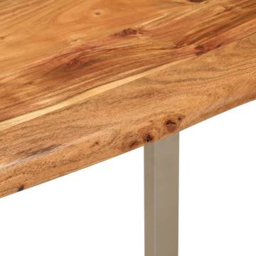 Dining Table 110x50x76 cm Solid Wood Acacia