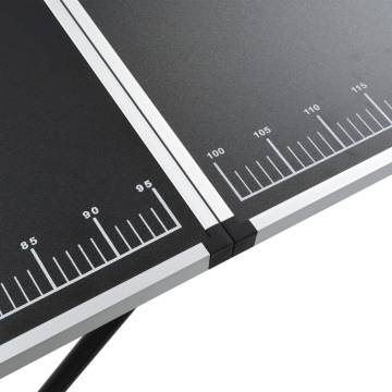Folding Pasting Table MDF and Aluminium 300x60x78 cm