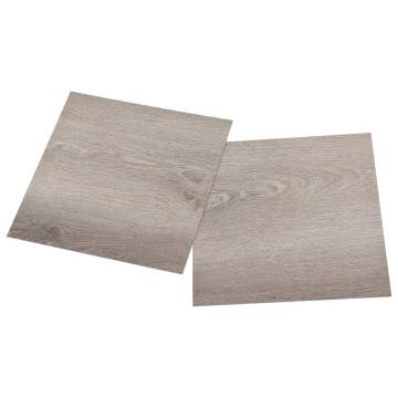 Self-adhesive Flooring Planks 20 pcs PVC 1.86 m² Taupe