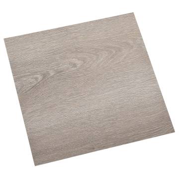 Self-adhesive Flooring Planks 20 pcs PVC 1.86 m² Taupe