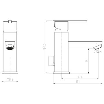 SCHÜTTE Basin Mixer FROG Chrome