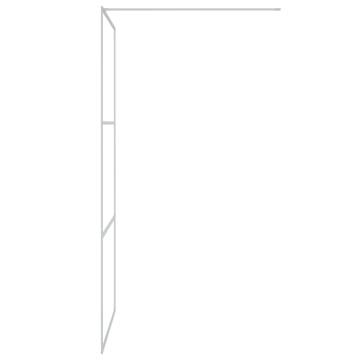 Walk-in Shower Wall Silver 100x195 cm Clear ESG Glass