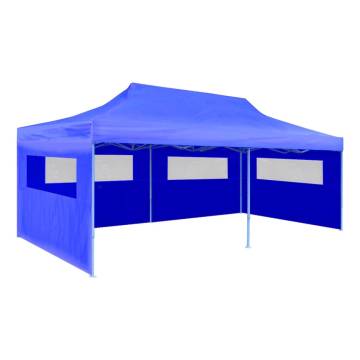 Blue Foldable Pop-up Party Tent 3 x 6 m