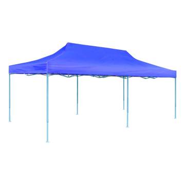 Blue Foldable Pop-up Party Tent 3 x 6 m