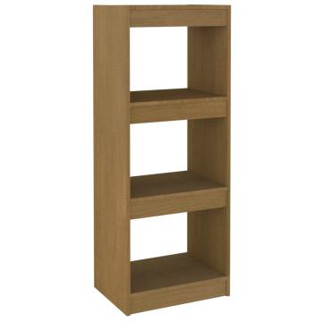 Book Cabinet/Room Divider Honey Brown 40x30x103.5 cm Pinewood