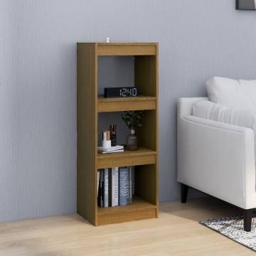 Book Cabinet/Room Divider Honey Brown 40x30x103.5 cm Pinewood