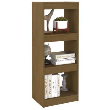 Book Cabinet/Room Divider Honey Brown 40x30x103.5 cm Pinewood