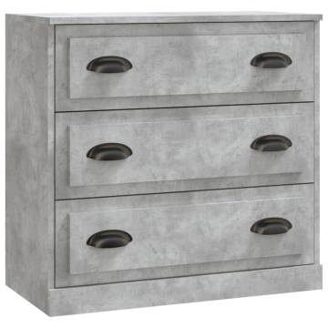 Sideboards 3 pcs Concrete Grey Engineered Wood