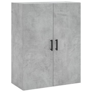 Wall Mounted Cabinets 2 pcs Concrete Grey 69.5x34x90 cm