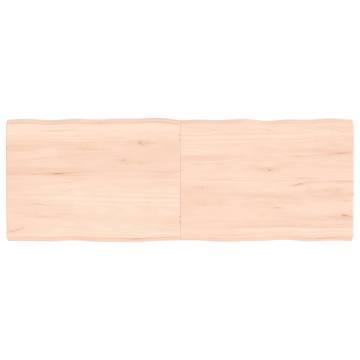 Table Top 140x50x(2-4) cm Untreated Solid Wood Live Edge