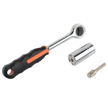 Brüder Mannesmann Universal Socket 7-19 mm with Ratchet