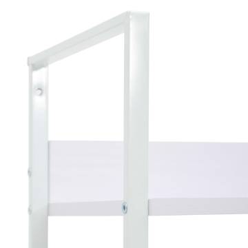 5-Layer Book Shelf White 60x27.6x158.5 cm Engineered Wood