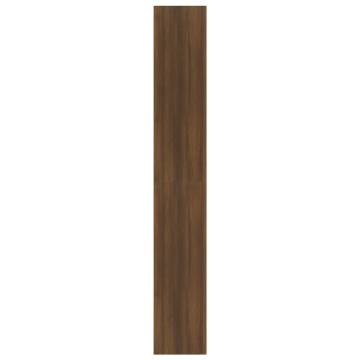 Book Cabinet/Room Divider Brown Oak 80x30x198 cm Engineered Wood