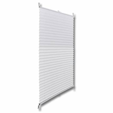 Plisse Blind 40x100cm White Pleated Blind