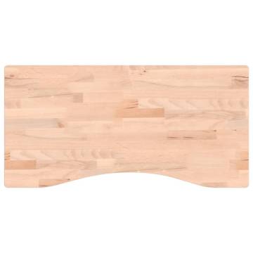 Desk Top 80x(36-40)x1.5 cm Solid Wood Beech