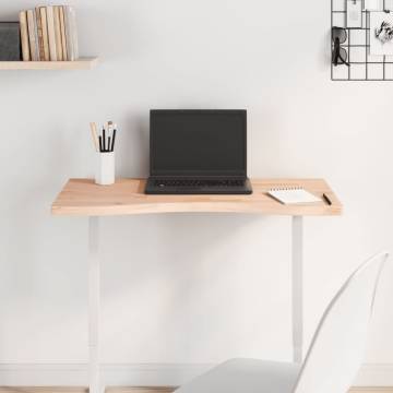 Desk Top 80x(36-40)x2.5 cm Solid Wood Beech