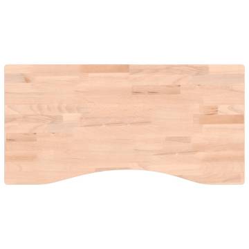 Desk Top 80x(36-40)x2.5 cm Solid Wood Beech