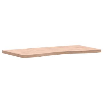 Desk Top 80x(36-40)x2.5 cm Solid Wood Beech