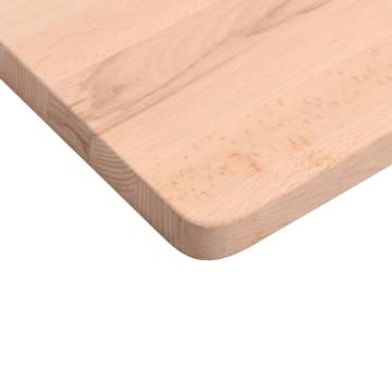 Desk Top 80x(36-40)x2.5 cm Solid Wood Beech