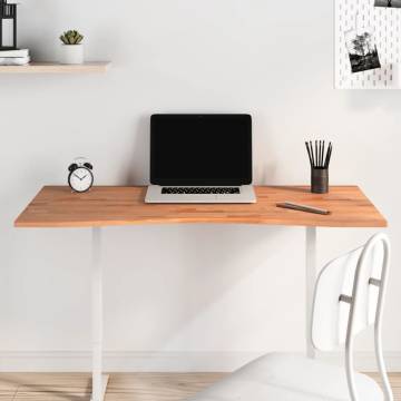 Desk Top 110x(50-55)x1.5 cm Solid Wood Beech