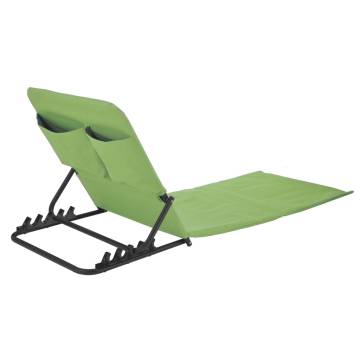 HI Foldable Beach Mat Chair PVC Green